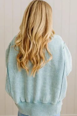 Wide Neck Drop Shoulder Pullover