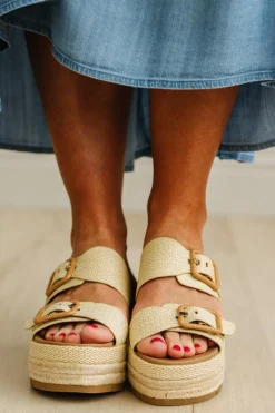 Zoie Double Buckle Platform Sandals